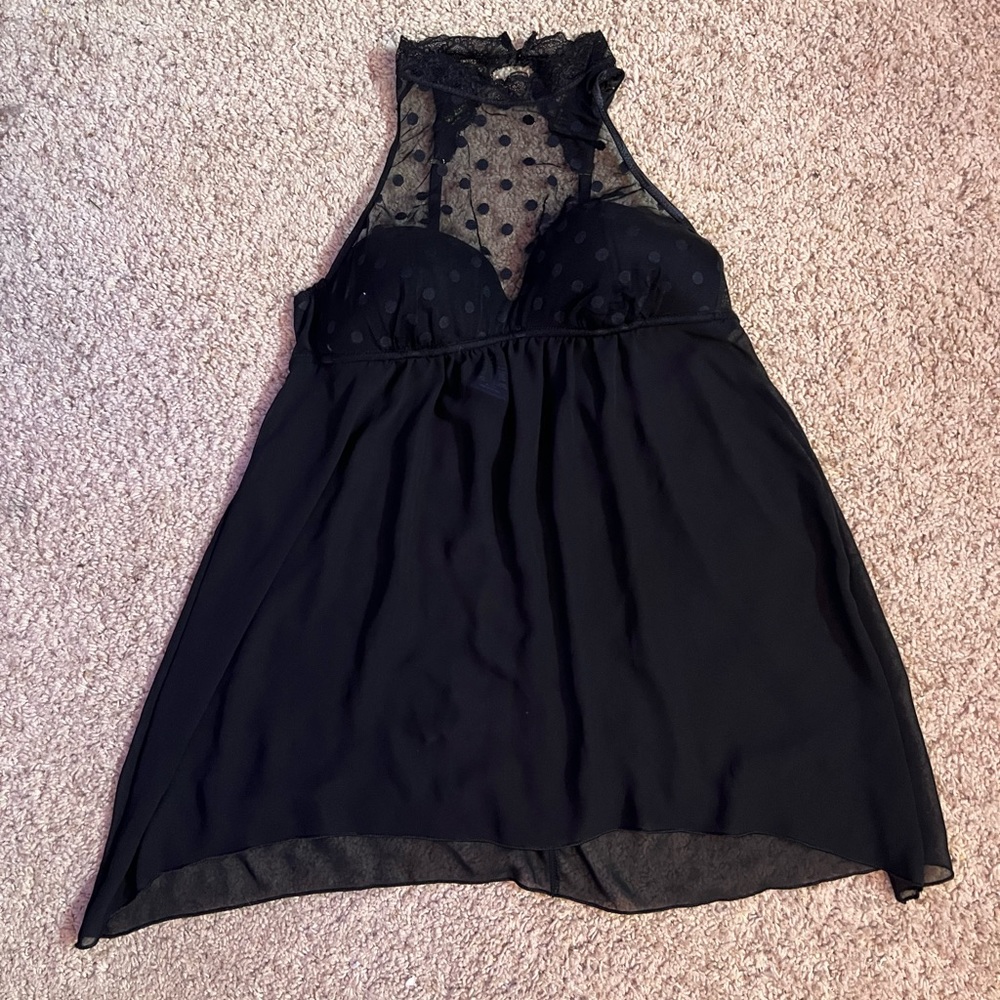 Apt. 9 Intimates Black Sheet Nighty Slip Dress